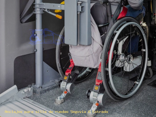Fijaciones de silla de ruedas Segovia A Estrada
